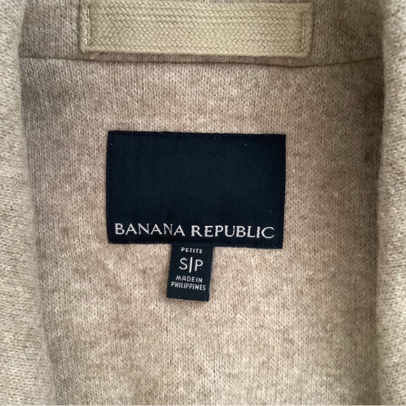 Banana Republic Unlined Italian Melton Coat, Size SP - Picture 6 of 8